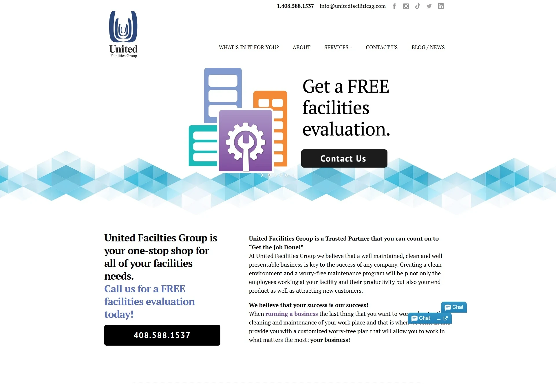 United Facilities Group's previous website